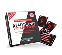 DENKRIESEN - Stadt Land VOLLPFOSTEN Il gioco di carte - Eintracht Frankfurt Edition | Dai 8 anni | 3-6 giocatori | Articoli per fan Eintracht | Perfetto per gli appassionati di calcio e le serate di