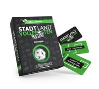 DENKRIESEN - Stadt Land Vollpfosten Levels - Calcio Edition - Gioco in casa | 60 carte | a partire dai 12 anni | circa 30 minuti | 2-6 giocatori | Gioco di famiglia | Gioco di viaggio | Città Paese