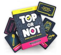 DENKRIESEN - Top or Not!? - Il divertente gioco di festa per adulti e bambini a partire dai 10 anni | Gioco di parole e discussione - Convince con ingegno e fascino, 3-6 giocatori, 30 minuti di