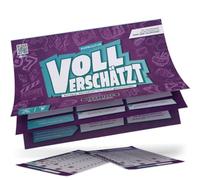 DENKRIESEN Voll Schätzt Pop Kultur Edition Blocco da gioco DIN A4 | Gioco quiz e stima con 350 domande sulla cultura pop, senza Internet, soluzioni direttamente sul retro del blocco.