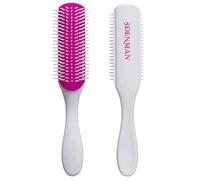 Denman Curly Hair Brush D3 (Cherry Blossom) Spazzola per styling a 7 file per districare, separare, modellare e definire i ricci - Per donne e uomini
