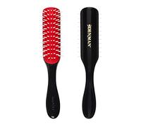 Denman D31 Curly Hair Brush (Black) 7 Row Styling Brush for Detangling, Separating, Shaping and Defining Curls - For Women and Men