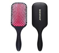 Denman D38 Power Paddle Zwart/Rood - Spazzola piatta per capelli, colore nero, rosso, bianco