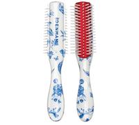 Denman Mini curl & Blow-Dry Styling Brush - Define Curls, Smooth Frizz & Style Short Hair with Precision, D14 Blue Belle