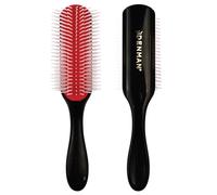 Denman Original Curl Definer & Styler 9 Row Hairbrush for Detangling, Separating, and Defining Longer Curls, Curly Hairbrush - (Black) D4