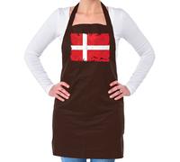 Denmark Bandiera Grunge - Unisex Adulti Grembiule - Danese Love Live Born