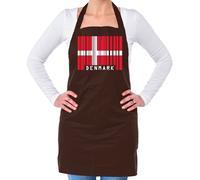 Denmark Barre Bandiera - Unisex Adulti Grembiule - Danese Copenhagen Love Live