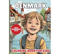 Denmark Coloring Book For Kids: With Interesting Facts