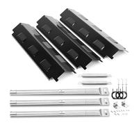 Denmay 3 pezzi di ricambio universali per Charbroil, Barbecook Vanilla, Barbecook 300 barbecue a gas, Tenneker TG4, bruciatore da 31 a 45 cm, copertura bruciatore da 37 cm e crossover, distributore