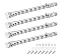 Denmay 42cm Quemador de Acero inoxidable de repuesto para, Outback, Broilmate, Charmglow, Grill PRO, Master Forge, Tepro, Charmglow, Perfect Flame, piezas de repuesto para exteriores, paquete de 4