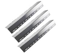 Denmay 45629 Diffusore di Calore Parti di Ricambio per Griglia Accessori Barbecue a Gas Set di 3 Piastre riscaldanti per Barbecue, Regolabili in Acciaio Inox, per Barbecue a Gas (da 30 cm a 72 cm)