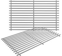 Denmay 7637 - Griglia in acciaio inox per Weber Spirit I & II E210, E220, S210, S210, S210, S220 (con pomelli anteriori), ricambio per Weber Spirit e Ⅱ serie 200, 2 pezzi