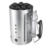Denmay Avviamento camino a carbone di legna con maniglia di sicurezza per Weber 7416, per campeggio e grigliate, colonna di combustione più leggera al carbone di legno, 30 cm H, 19 CM DIA