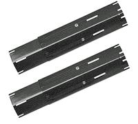 Denmay Regolabile 29,85CM a 53,34CM Universale Barre Flavorizer per Griglia Accessori Barbecue a Gas Copri Bruciatore Acciaio Porcellana Smaltata, Piastra BBQ Diffusore di Calore (2 Barre Flavorizer)