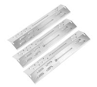 Denmay Set di 3 coperture universali per bruciatori Enders, Landmann, Charbroil, piastra riscaldante in acciaio inox, per barbecue Burnhard Barbecook, Taino, Proficook, 3 pezzi