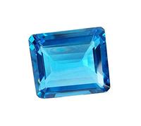 DENMOUS 10,50 ratti/topazio blu certificato naturale/pietra preziosa cubica blu con taglio eccellente Shape-B0BF5QCW-DNM