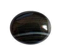 DENMOUS 14.25 Ratti 13.27 carati Nero Naturale Sulemani Hakik Lab Certificato Gemma Per Uomini E Donne-B0BYXJFZDMS