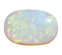 DENMOUS , 7,25 Ratti Fire Opal Stone Certified Natural Oval Shape A+ Quality Astrological Australian Fire Opal Loose Gemstone for Men's and Women's-AMZ10454, zzzz-s, Gemma, zzzz-s, Pietra preziosa