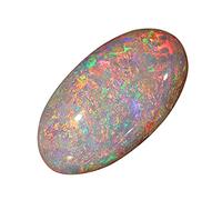 DENMOUS 7.25 Ratti Pietra di opale di fuoco naturale Rashi Ratna Originale e certificata Lab Gemme preziose gemme non riscaldate e non trattate per scopi astrologici - AMZ10500, piccola, gemma, Small