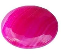 DENMOUS Amg Gems A1-B0CN1CRV-2541 - Agata rosa Sulemani Hakik, qualità deluxe, 100% agata rosa naturale, Small, Gemma