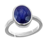 DENMOUS Anello con zaffiro blu naturale non trattato 5,25 Ratti A+ certificato non riscaldato Neelam con gemma sciolta per donne e uomini-B0BWNJZ9DN
