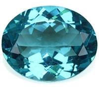 DENMOUS B0C1P19V - Pietra preziosa di zirconia cubica blu naturale 6,50 carati, Small, Gemma, Small, Gemma