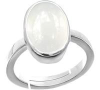 DENMOUS Bhairaw Gems - Anello di luna arcobaleno naturale non riscaldato certificato 9,25 Ratti A+ per donne e uomini - B0B2J5Z3DNM