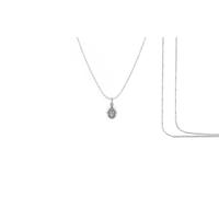 DENMOUS Ciondolo a forma di Dio Durga Maa in argento Sterling (purezza del 92,5%), ciondolo a catena Adishakti Durga Maa per una buona salute e ricchezza AMZ-137, piccolo, senza pietra preziosa, Small