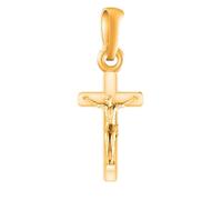 DENMOUS Ciondolo in argento placcato oro 22 ct (purezza 92,5%) Gesù Cristo per uomini e donne - pm7090_gold-1, piccolo, pietra preziosa, Small, Gemma