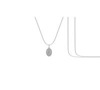 DENMOUS Ciondolo spirituale Tamil OM in puro argento 92,5% di purezza per uomini e donne (ciondolo con catena a serpente, 45,7 cm) -pss7365-1