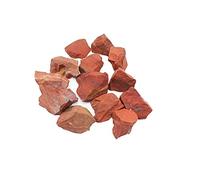 DENMOUS Diaspro rosso naturale 500 g - Pietra grezza - Diaspro rosso - Pietra preziosa grezza - Pietra preziosa per guarigione Reiki, meditazione, correzione vastu e decorazione per la casa (500
