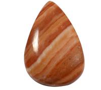 DENMOUS Gemma sciolta naturale 33.45Cts Qm55-B09KPZF4DN di agata rosa del merletto di pera cabochon