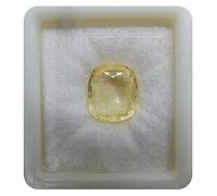 DENMOUS Kirti - AMZ10154 - Zaffiro giallo naturale 6,25 carati, non riscaldato, non trattato, pietra di nascita Pukhraj estratto da Ceylon, Rashi Ratan, zaffiro giallo, qualità AAA++, pietra preziosa