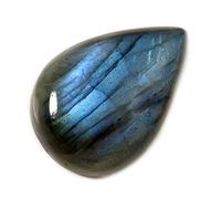 DENMOUS Labradorite blu lampeggiante naturale gemma pera sciolto cabochon 23,9 ct Ju90-B07XP5MVDD