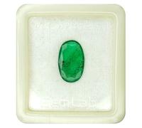 DENMOUS Natural Untreatet AMZ10466, pietra preziosa sfusa color verde smeraldo colombiano A1+, certificata 2,25 Ratti/Colombian Emerald Panna - AMZ10466, Small, Pietra preziosa