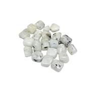 DENMOUS Nilkanth Agata arcobaleno pietra di luna naturale bianca lucida (100 grammi) per la creazione di gioielli - B0BG7JBX-DNM