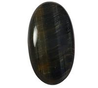 DENMOUS Occhio di tigre blu ovale cabochon naturale allentato gemma 38.1Cts Ox45-B09BR4L4DNM
