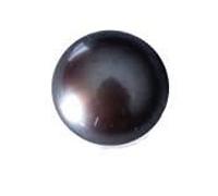 DENMOUS Perla nera da 9,00 carati, pietra preziosa sfusa certificata Moti Stone (mare del sud), per uomo e donna con laboratorio - Certificate-B0DK934B-DMS, Small, Gemma