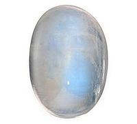 DENMOUS , Pietra di luna naturale di qualità A+ 9,25 Ratti Chandrakant Mani certificata in laboratorio naturale e taglio cabochon pietra preziosa di finitura per uomini e donne S-B09HHL8V-2541, Small