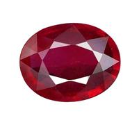 DENMOUS Pietra Manik da 6,10 ratti/5,86 carati (rubino), pietra di rubino birmano di alta qualità, certificata per scopi astrologici, B0CFLJ64M1