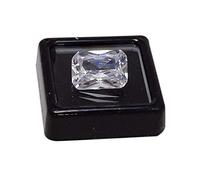 DENMOUS R.K 9,78 carati/10,25 Ratti taglio smeraldo zircone cubico (zircone) diamante americano bianco puro brillante dall'Austria Percentuale per anello orecchini e ciondolo Size-B08B8D5C, Small