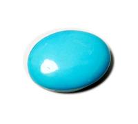 DENMOUS Turchese Gems & Jewels - Pietra preziosa naturale turchese (Firoza), 10,36 Ratti certificato-B08DTRCC-DNM
