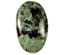 DENMOUS Turchese Ovale Cabochon Naturale Sciolto Gemma 39.8Cts Qt35-B09HMGD4DN