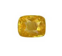 DENMOUS Zaffiro giallo da 5,25 ratti/4,75 carati, non riscaldato, non trattato, certificato naturale, pietra Pukhraj AMZ11736, piccola, gemma, Small, Pietra preziosa