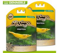 Dennerle 2 X 45g Shrimp King Proteine Fodera Bastoni Gamberi Proteine Eibildung