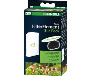 Dennerle Cartuccia di Ricambio per Filtro Angolare Nano - 3 pezzi