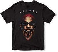 Dennis Rodman Bad T-Shirt Black Graphic Unisex Tee Shirt XL