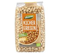 dennree Ceci biologici, 500 g, secchi, vegani e ricchi di proteine, per hummus, falafel, stufati e insalate, legumi da coltivazione biologica