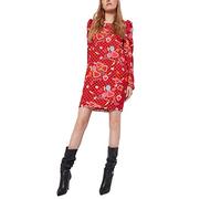 Denny Rose Jeans Jeans Donna Abito Casual Manica Lunga 221Nd15013 40 Rosso 228952-01 Red Hearts-Black Poi