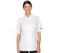 Dennys Premium Giacca da Cuoco Maniche Corte Donna (PC7138)